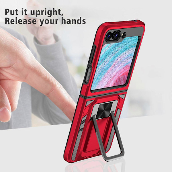 2-i-1 Holder Magnetisk Armor Støtsikkert Telefondeksel For Samsung Galaxy Z Flip5