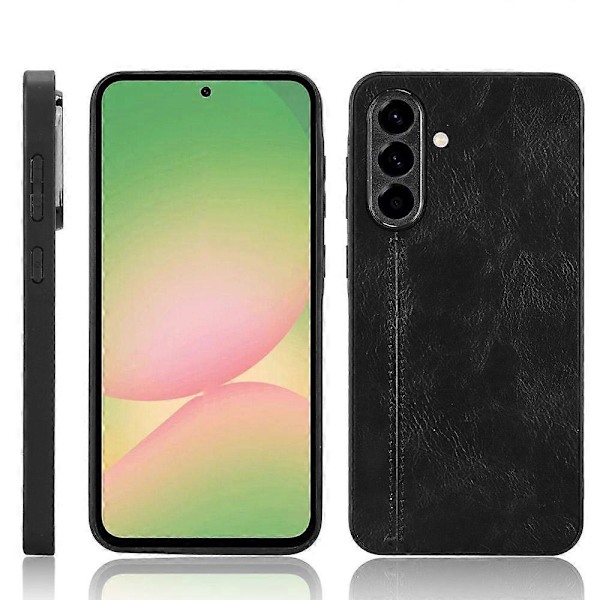 (Uusi) Lehmäkuvioinen ompelu takakansi puhelinkotelo Samsung Galaxy A56 5G:lle
