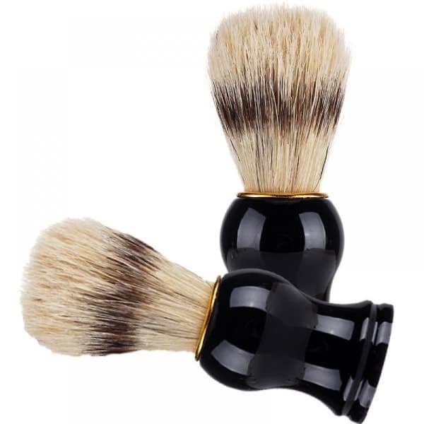 ren grevling barberkost svart håndtak