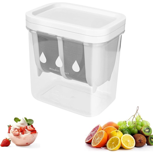 Yoghurt Si, 1100 ML BPA-fri Oste Yoghurt Maskine med fintmasket net, Genanvendelig og Lækagesikker Yoghurt Maskine Køkken Gadget