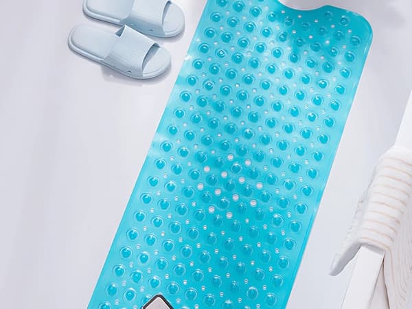 Sklisikker baderomsmatte - 100×40 cm gummimatte