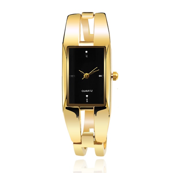 Modeklocka för damer, Quartz-legering, armbandsklocka, fritidsklocka black