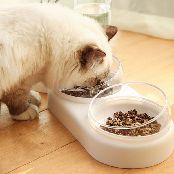 Dubbel hundskål automatisk dricksvatten anti-omkullkastning
