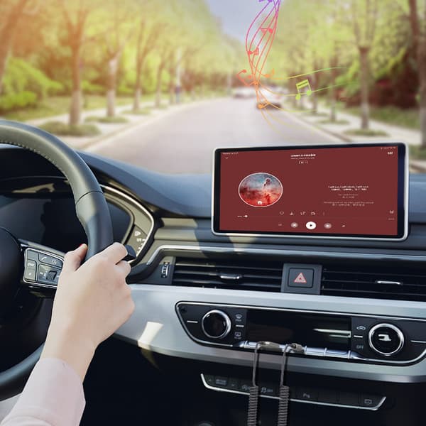 Bluetooth Aux-kabel til bil/Aux Bluetooth-adapter til bil Grå Grå