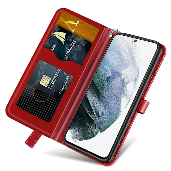 (Ny) Læder telefoncover med livets træ-prægning til Samsung Galaxy S23 5G