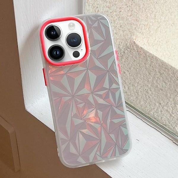 Laserskuret diamantmönster frostat telefonfodral för iPhone 12 Pro Max