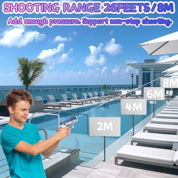 4-PACK Vattenpistoler Leksaker Sommar Poolparty Bad Vattenpistol