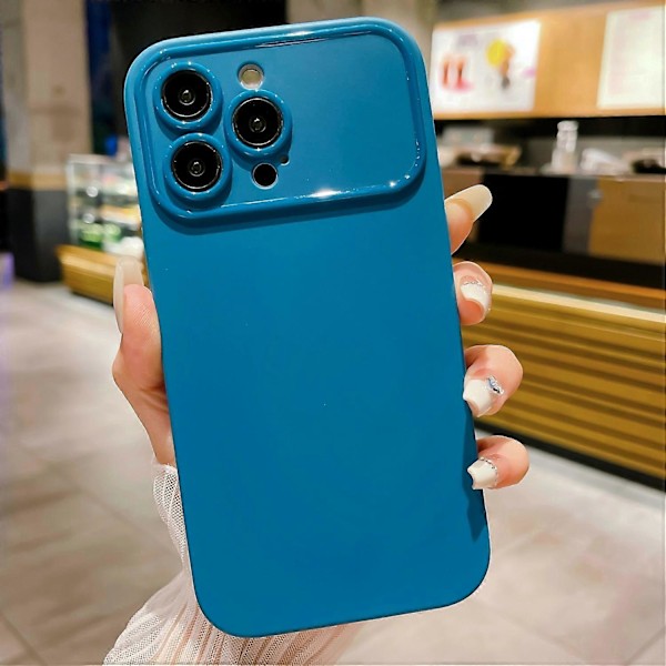 Matt TPU-skal för iPhone 15 Pro Max, reptåligt, stöttåligt mobilskal