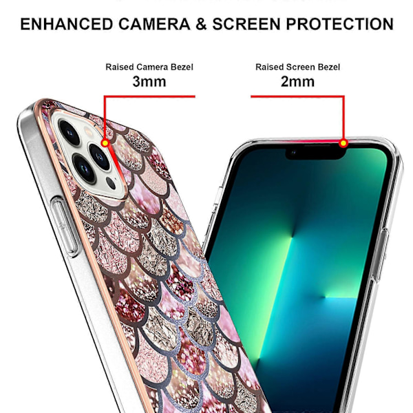 Elektroplettering TPU-deksel for iPhone 16 Pro