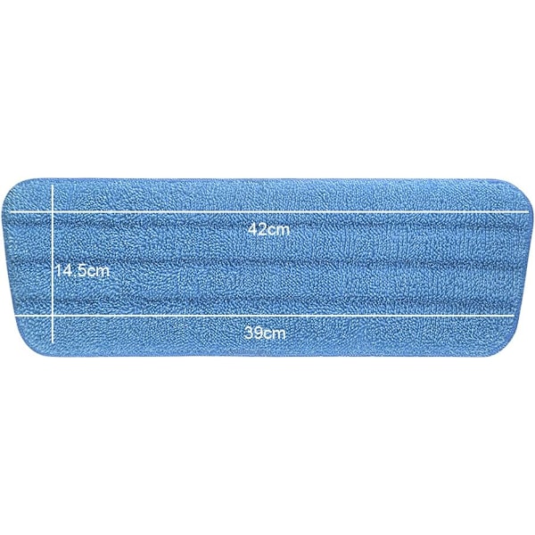 Moppeputer, 6 stykker Mikrofiber Rengjøringsputer Blå