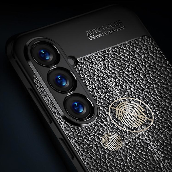 För Samsung Galaxy S23 Fe 5g Litchi Textur Stötsäkert TPU Mobilskal