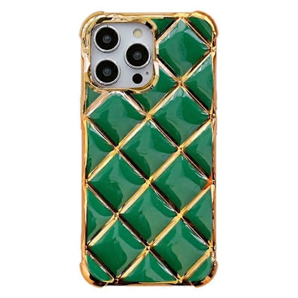 iPhone 15 Pro -puhelimen kuori, galvanointi timanttikuvio TPU-suojus