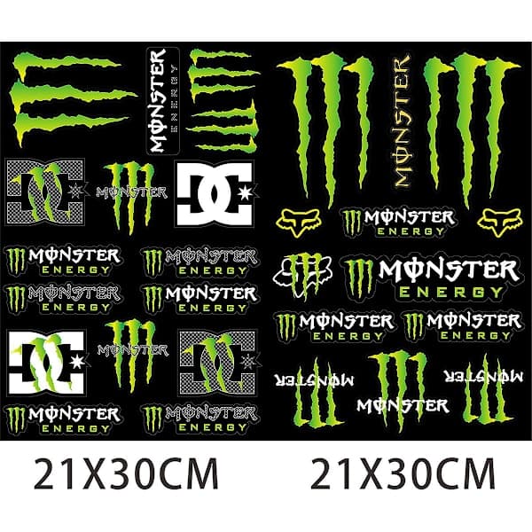 Racing Motorcycle Monster Energy -tarra kypärään