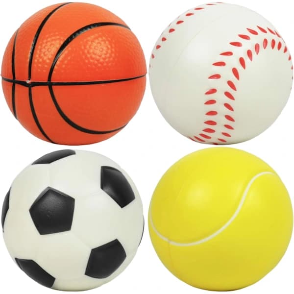 Set med 4 mjuka bollar för småbarn, 4\" fotboll för barn, A