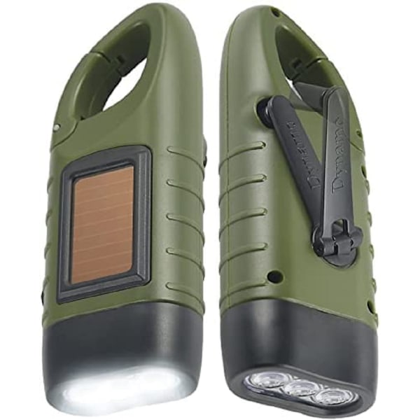 Nödlampa Handvev, Bärbar Led-ficklampa green