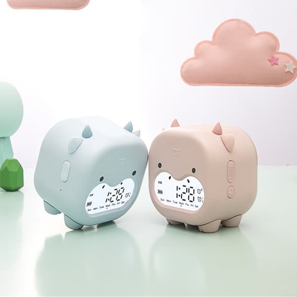 Stupid Cow Intelligent Väckarklocka USB Laddning LED Tidtagning blue