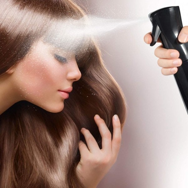 Hiuslakkapullo, Hienojakoinen Sumutin, 200ml Salonki Suihkutus Hiukset Musta