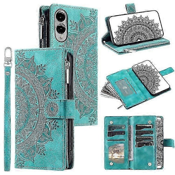 Plånboksfodral i PU-läder med Mandala-blomstermönster för Samsung Galaxy S25 Edge