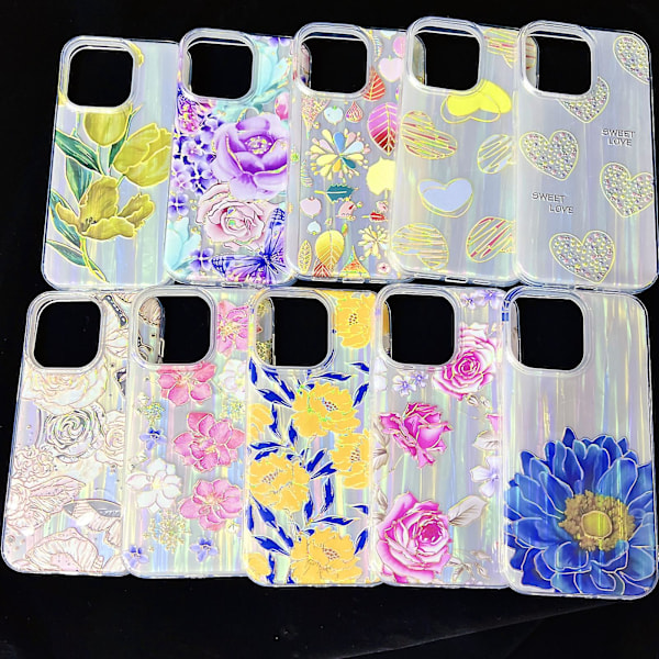Sähköpinnoitettu TPU + PC -kotelo iPhone 15:lle