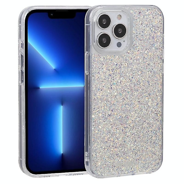 IPhone 13 Pro Dfans Design Tähtitaivas Epoksi Puhelinkotelo (hopea)