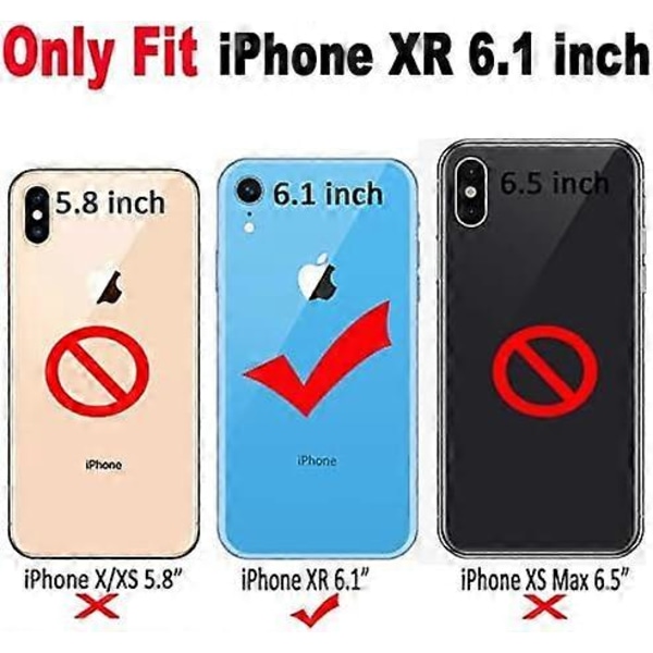 iPhone XR Kuori 6,1 tuuman Kihara Aalto Reuna Muotoilu Läpinäkyvä Bling Glitter Tähti Kiiltävä Kuori Söpö Kirkas Läpinäkyvä Täysi Suoja Pehmeä TPU Iskunkestävä Ph