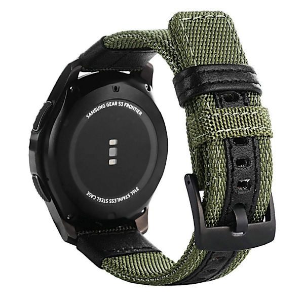 Snygg Nylonarmband för klocka - Samsung Galaxy Watch S3 Grön 20mm 2.2 cm