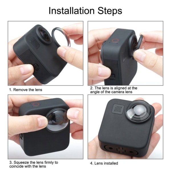 2 x UV filterdæksler til GoPro Max