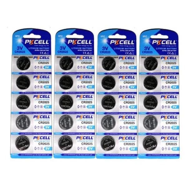 Batteri CR2032 20-pack PKcell (4x5-pack) Aluminium