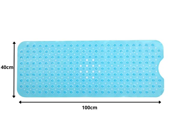 Sklisikker baderomsmatte - 100×40 cm gummimatte
