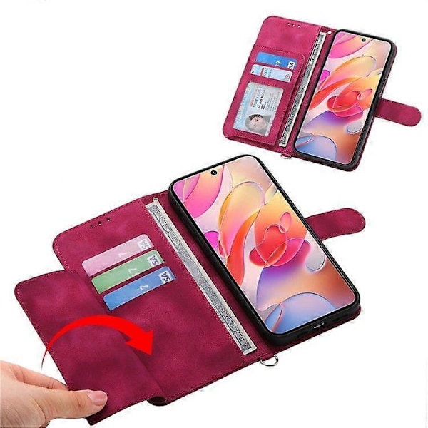 För Samsung Galaxy S25 Edge Fodral Blommönster PU Läder Plånbok Telefonfodral med Rem