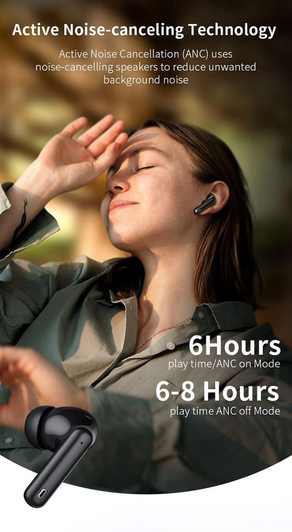 Langattomat Bluetooth-kuulokkeet A50 Pro ANC IPX7 5.1