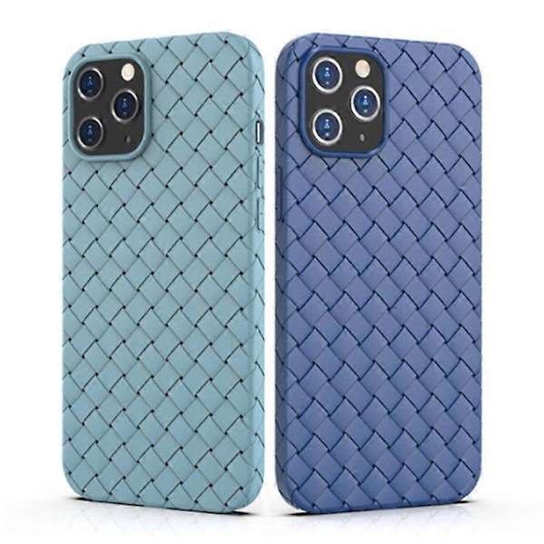 Vävt Textur Skal för iPhone 15 Pro Max Mjuk TPU Värmeavledande Skydd