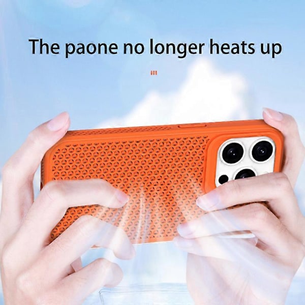 iPhone 12 Pro Max -kuori PC+TPU Lämmönpoisto Matkapuhelin Kotelo