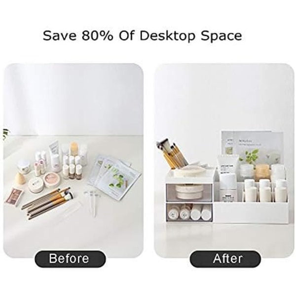 Kosmetik Organizer Display og Opbevaringsstativ (Pink)