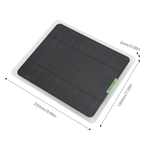 Bärbar Solcellsladdare 12V 20W Monokristallin Dubbel USB-utgång Batteriladdare för Husbil Bil Båt