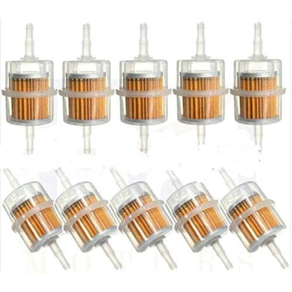 20 x Universelle Drivstoffiltre for Bildeler, Drivstoffilter for 6mm 8mm Rør