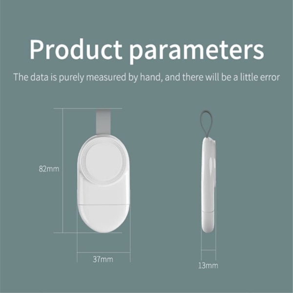 Passer for iwatch klokke 7654321 generasjons trådløs lader