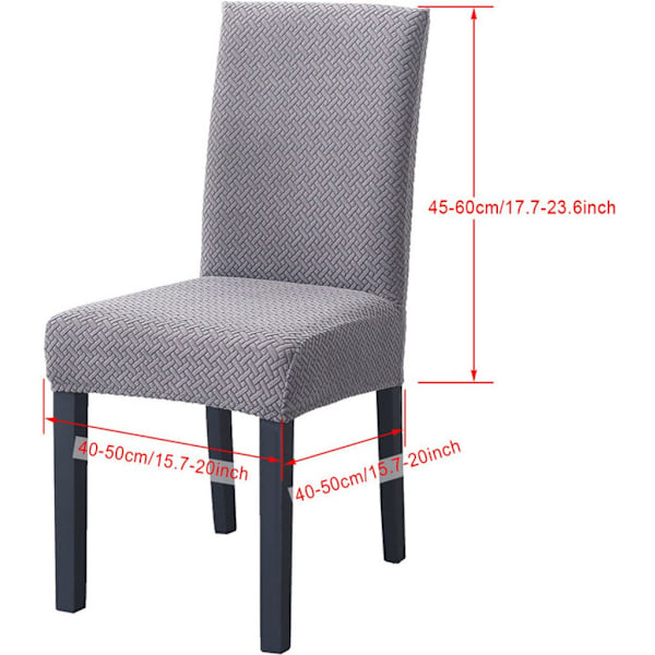 4 stk. Moderne Elastisk Stretch Stoltrekk Strikket Jacquard