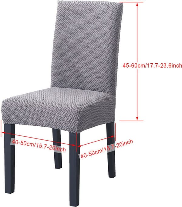4 stk. Moderne Elastiske Stræk Stolebetræk Strikket Jacquard