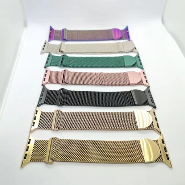 Magnetisk dobbeltbånds metallreim for Apple Watch - Starlight starlight