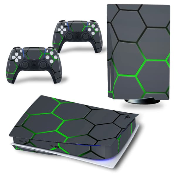 PS5 decal Vinyl skin dekor PS5 Gul Yellow