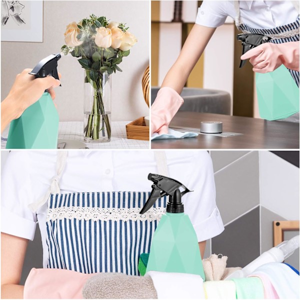 Blomstersprøjte i plast, blå, justerbar sprayflaske 600 ml