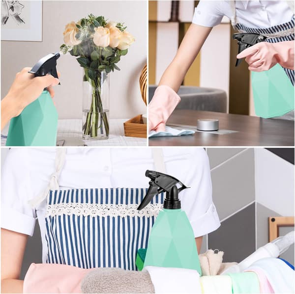 Blomstersprøyte i plast, blå, justerbar sprayflaske 600 ml