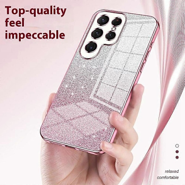 Samsung Galaxy S25 Ultra -kotelo, galvanointi, liukuväri, glitter, TPU-puhelinkuori - Vihreä