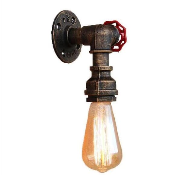 E27 Retro Vägglampa i Kranform