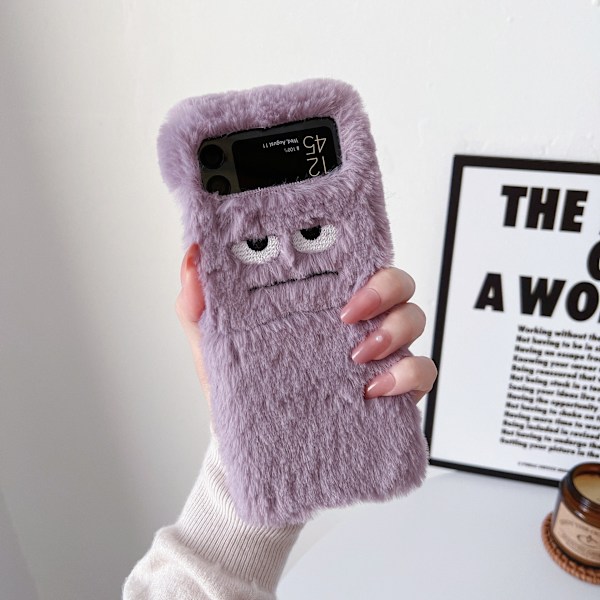 Skyddande Puffy-fodral - Samsung Galaxy Z Flip 4 Lila