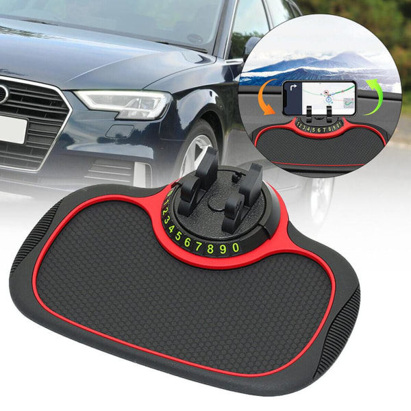 Bilinstrumentbræt Anti-Slip Måtte Telefonholder Pad Stativ Mobil