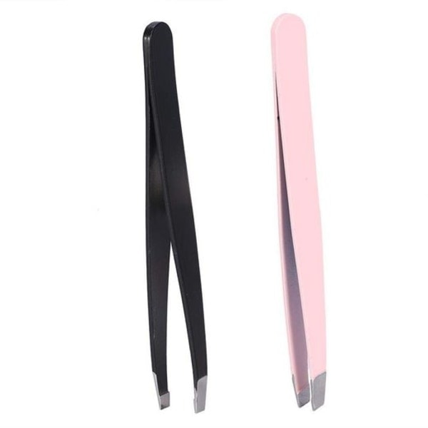 Set med ögonbrynspincetter, 2 set rostfritt stål klipp makeupverktyg