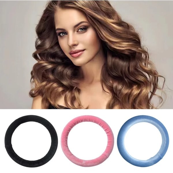 5 stk. Varmefrit Hår Curlers Krøllejern Pandebånd Ingen Varme Bånd Hår Ruller Sovende Blød Krølle Bar Bølgeformere Hårstyling Værktøj