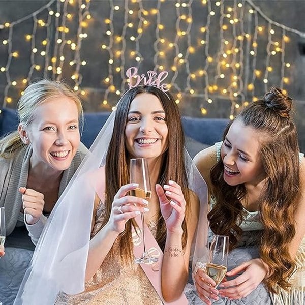Brudbälte set (roséguld fyra set), möhippa A